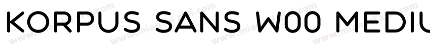 Korpus Sans W00 Medium字体转换